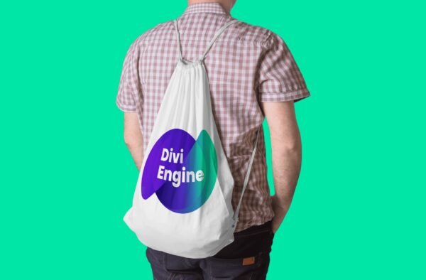 Divi Engine String Bag (Big Logo)– Limited Edition - Image 2